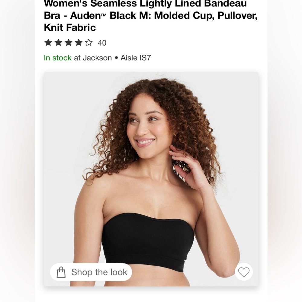 Auden Pink Bandeau Top
